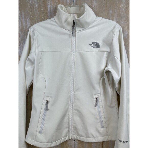 The North Face Apex Bionic Women’s Medium Creamy White Softshell Full Zip Jacket - Picture 3 of 14